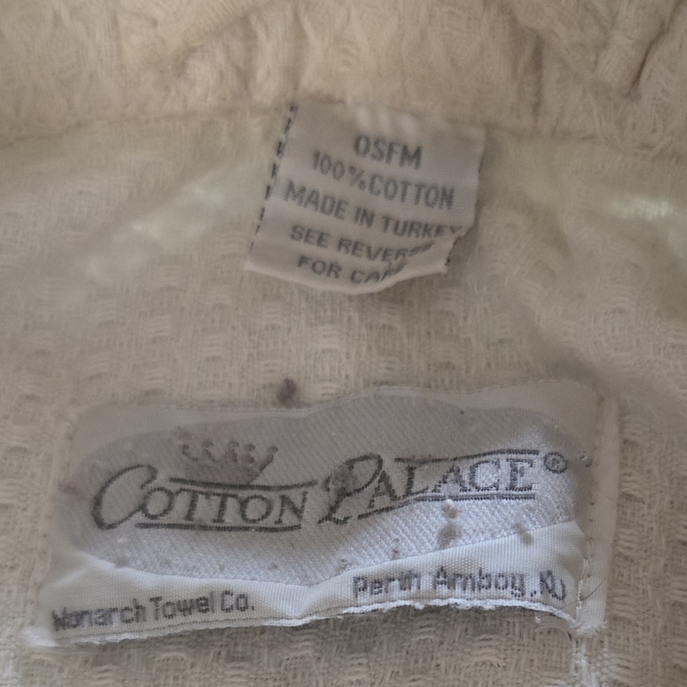 Cotton Palace Cream Robe